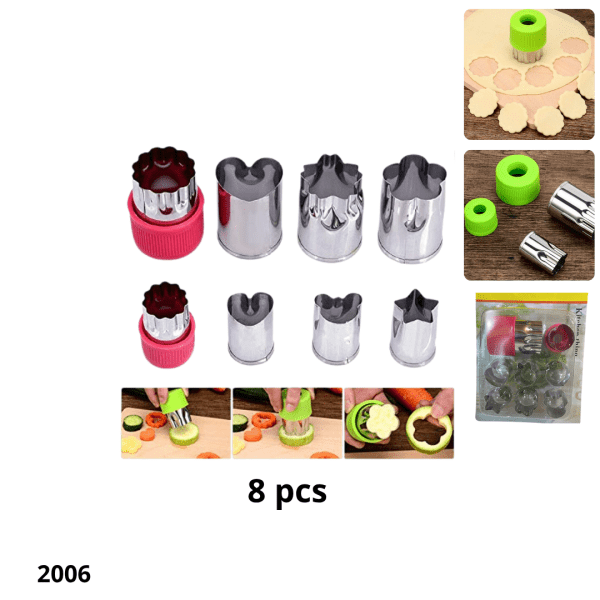 MOLDE CORTADOR INOX P/ REPOSTERIA (8 PCS)