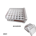 CAJA DE ALMACENAMIENTO P/ 60 HUEVOS (GL80424-1)