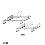 PERCHA C/ GANCHOS METAL (10 PCS) F-11902