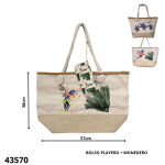 BOLSO PLAYERO C/MONEDERO 57X38CM (F691-002)