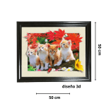 CUADRO DISEÑO 3D 50X50CM 18688