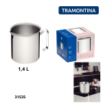 HERVIDORA INOX ALLEGRA 1.4LTS TRAMONTINA 62664/120