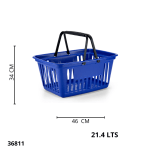 CANASTO P/ SUPER 21.4LT PLASNEW AZUL 8101