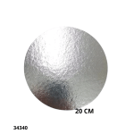 DISCO PLATEADO 20CM 81181