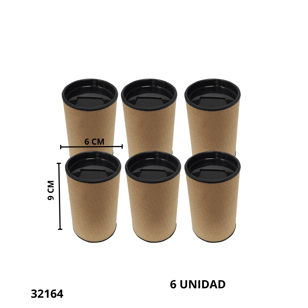 7899175173021 ALCANCIA CARTON NEGRO (PQT X6) - Imagen 1