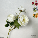 RAMA DE ROSAS LARGAS X3 90CM