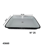 ASADERA C/ASA ENLOZADO N°25 BLANCO ESL