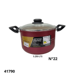 CACEROLA PREMIUM TEFLON Nº22 CEREZA ARARY