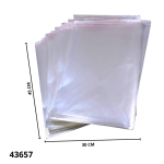 BOLSA ADHESIVA TRANSPARENTE 30X45CM CROMUS (100 UND)