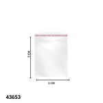 BOLSA ADHESIVA TRANSPARENTE 5X5CM CROMUS (100UND)