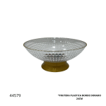 FRUTERA PLASTICA BORDE DORADO 24CM (F-11104)