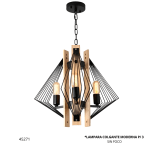 LAMPARA COLGANTE MODERNA P/ 3 FOCOS (L-7286)
