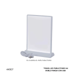 PANEL LED PUBLICITARIO A4 DOBLE P/MESA