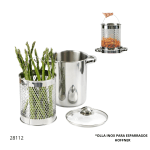 OLLA INOX PARA ESPARRAGOS HOFFNER HF-4483 (4.2L X 21CM)