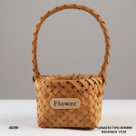 CANASTO TIPO MIMBRE REDONDO 17CM