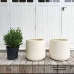 MACETA BLANCO 34CM CILINDRO (C5124)