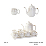 JUEGO DE TE 8PCS TORNASOLADO (T-34)
