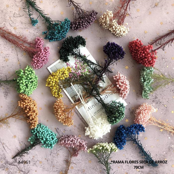 RAMA FLORES SECA DE ARROZ 70CM (0784-8)