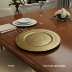 POSA PLATO DORADO 33CM (664-6)