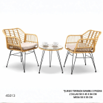 JUEGO DE TERRAZA BAMBU 3PC (34839)