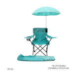 SILLITA PLEGABLE C/SOMBRILLA CON ESTUCHE (35369)
