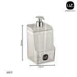 DISPENSER P/JABON LIQUIDO UZ TRANSPARENTE