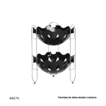 FRUTERA DE MESA NEGRO 2 NIVELES NIQUELART 309-7
