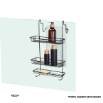 PORTA SHAMPO INOX NEGRO ARTHI 0473