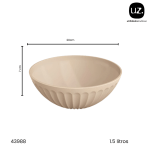 ENSALADERA UZ 1,5LT CAPUCCINO