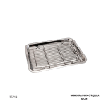 ASADERA INOX C/REJILLA 30CM 555