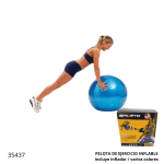 PELOTA DE EJERCICIO INFLABLE P/ YOGA (VR-1956)