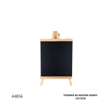 ADORNO PIZARRA DE MADERA NEGRO 12X13CM (MT-293)