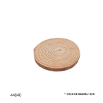 ADORNO DISCO DE MADERA 13CM (846-7)