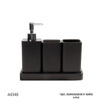 JUEGO DE DISPENSADOR P/ BAÑO 4 PCS (ED6737)