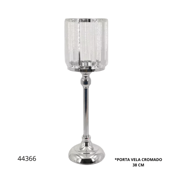 PORTA VELA CROMADO 38 CM (F1658-3)