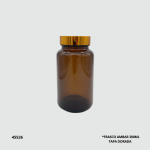 FRASCO AMBAR 300ML TAPA DORADA (770-20)