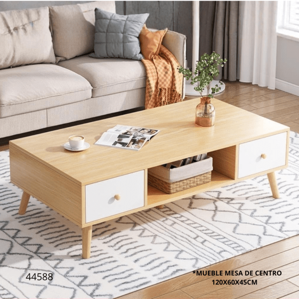 MUEBLE MESA DE CENTRO 120X60X45CM
