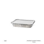 BANDEJA ALUMINIO HORNAL 750 ML