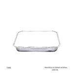 BANDEJA ALUMINIO HORNAL 2000 ML