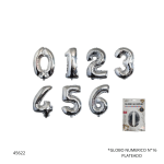 GLOBO NUMERICO N°16 PLATA (XXB-16P)