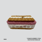 CANASTA MIMBRE C/TAPA 16X27CM RECTANGULAR (HT014)
