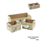 JUEGO CAJA MARINO 3PC BEACH (6823-12)
