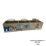 PORTA VELA MARINO X 3 35X7.5CM (6823-53)