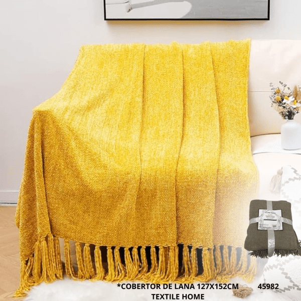 COBERTOR DE LANA 127X152CM TEXTILE HOME (002)