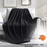 COBERTOR DE LANA 127X152CM TEXTILE HOME (008)