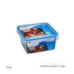 TAPPER CUADRADO 1150ML M&R PLASTIPAK