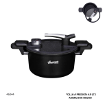 OLLA A PRESION 4.9 LTS AMERCOOK NEGRO