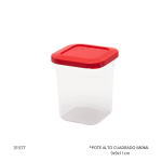 POTE ALTO CUADRADO 680ML 1061 M&R PLASTIPAK