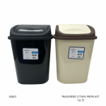 BASURERO C/TAPA PROPLAST 12LTS
