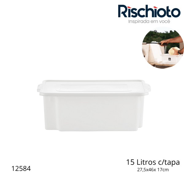CAJA ORGANIZADOR RISCHIOTO 15 LT C/TAPA 3754
